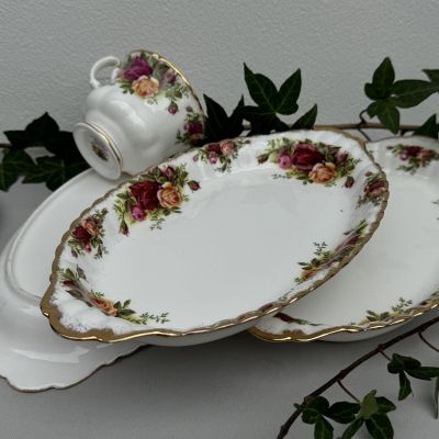 Блюдо селедочница Royal Albert Old Country Rose 21 см Англия