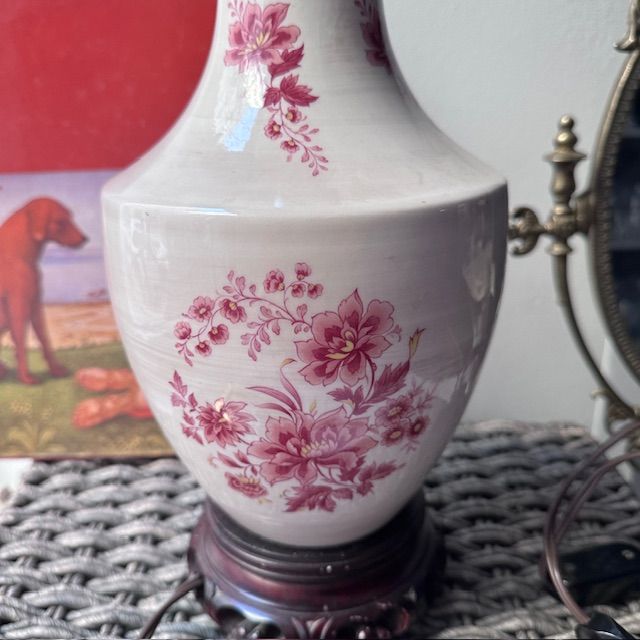 Лампа настольная 42 см фарфор Франция