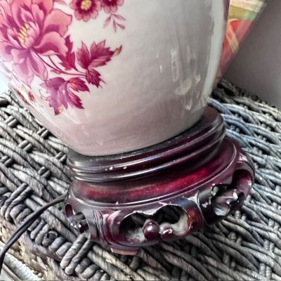 Лампа настольная 42 см фарфор Франция