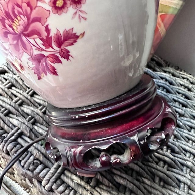 Лампа настольная 42 см фарфор Франция