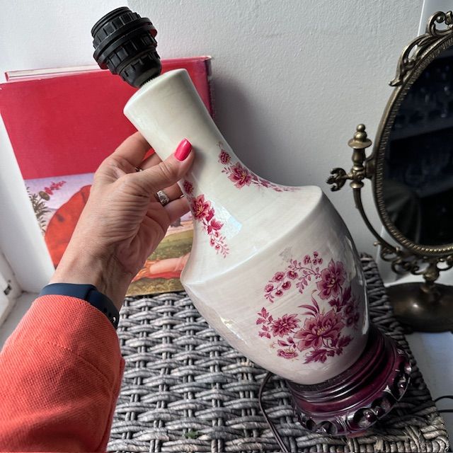 Лампа настольная 42 см фарфор Франция