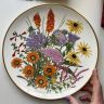 Тарелка Franklin Porcelain Wedgwood Flowers of the Year Сентябрь 27 см