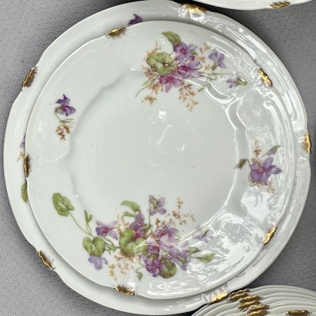 Тарелка Limoges Фиалка 22 см фарфор 1899 гг. Франция 