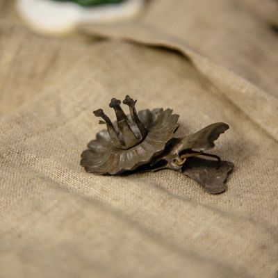 Прищепка- подсвечник для елки Корона металл