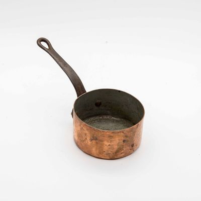 Ковш малый медь с чугунной ручкой Франция