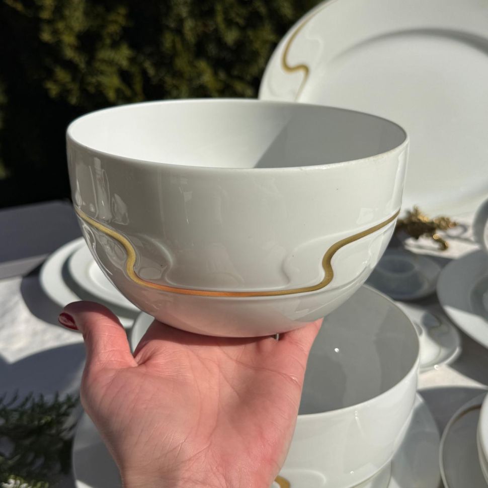 Салатник Rosenthal Asimmetria 17 см Studio linie золочение Германия