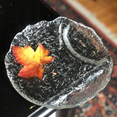 Блюдо менажница Pukeberg 26 см хрусталь Швеция