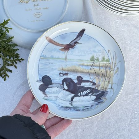 Тарелка Arzberg Birds of the Country Year Октябрь 17 см фарфор Германия