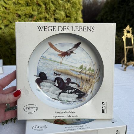 Тарелка Arzberg Birds of the Country Year Октябрь 17 см фарфор Германия