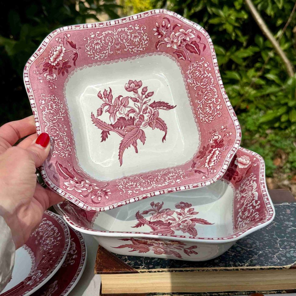 Салатник Spode Pink Camilla 23 см фарфор Англия 