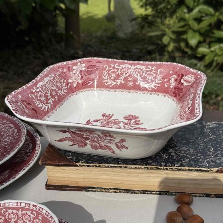 Салатник Spode Pink Camilla 23 см фарфор Англия 