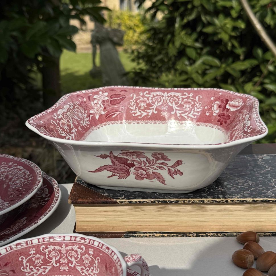Салатник Spode Pink Camilla 23 см фарфор Англия 