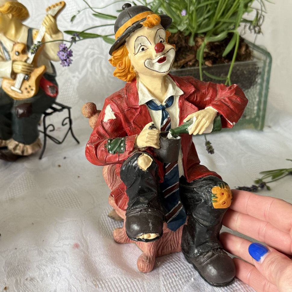 Статуэтка фигурка Клоун в антракте Gilde 20 см Германия 1970-е г.г.