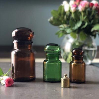 Банка аптечная коричневая малая