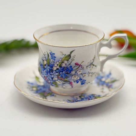 Кофейная пара Crown Collection Незабудки 175 мл Англия