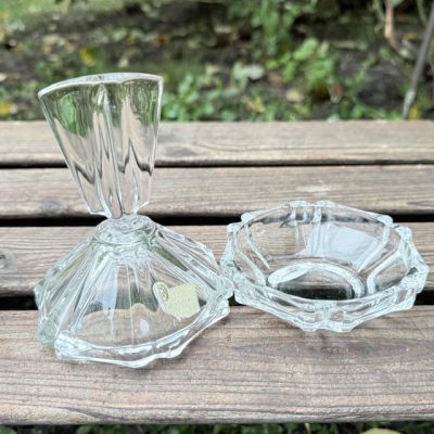 Шкатулка икорница Echt. Bleikristall 13 см Германия