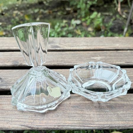 Шкатулка икорница Echt. Bleikristall 13 см Германия