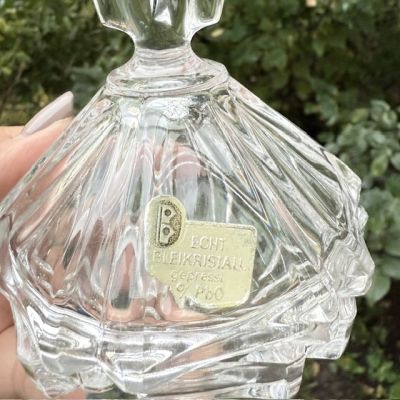 Шкатулка икорница Echt. Bleikristall 13 см Германия