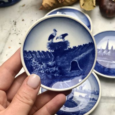 Блюдце Royal Copenhagen Аисты