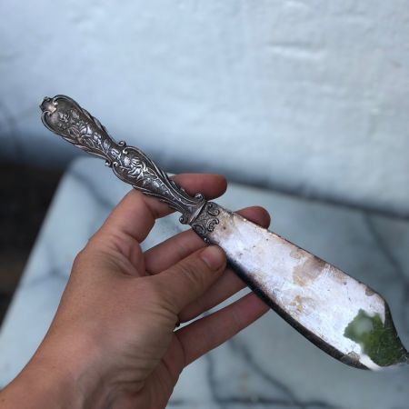 Нож-лопатка 23,5 см мельхиор 