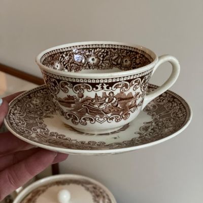 Чайная пара 1890 Maastricht Petrus Regout Castillo 250 мл