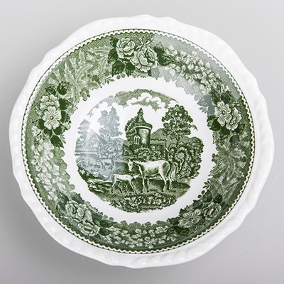 Тарелка суповая Adams Wedgwood сквозная трещина