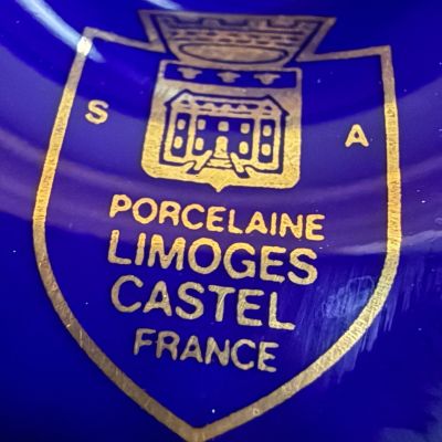 Ваза Limoges Castel 25 см фарфор позолота Франция