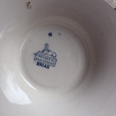 Супница террин Petrus Regout&Co Maastricht 1880 г Голландия