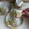 Кофейная пара Royal Albert Kentish Rockery 130 мл 1950 гг