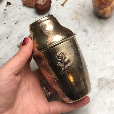 Ваза мельхиор 11,5 см патина