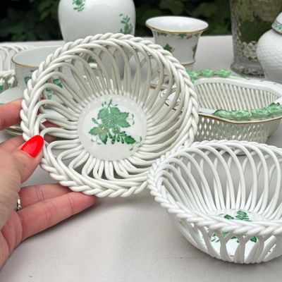 Миска с ажурным краем сухарница Herend Apponyi Chinese Bouquet предзаказ