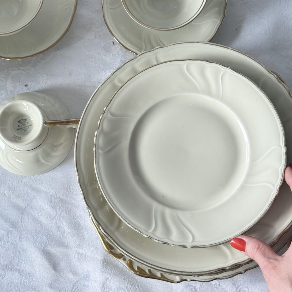 Тарелка Carl Tielsch Cristine 20 см фарфор Германия