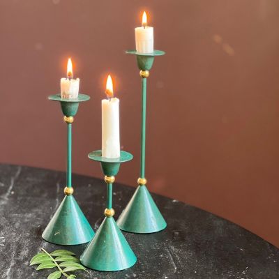 Подсвечник набор 3 шт. металл