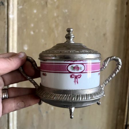 Сахарница Decor Fabrik 14 см фарфор металл 