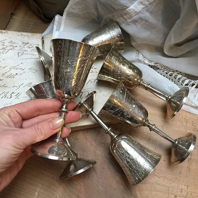 Бокал 70 мл мельхиор