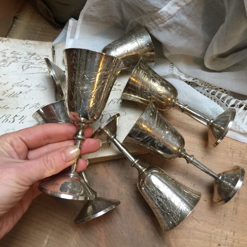 Бокал 70 мл мельхиор