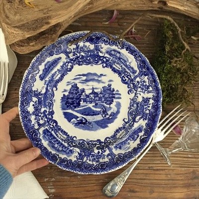 Тарелка 25 см Rorstrand, 4 города, 50-е гг