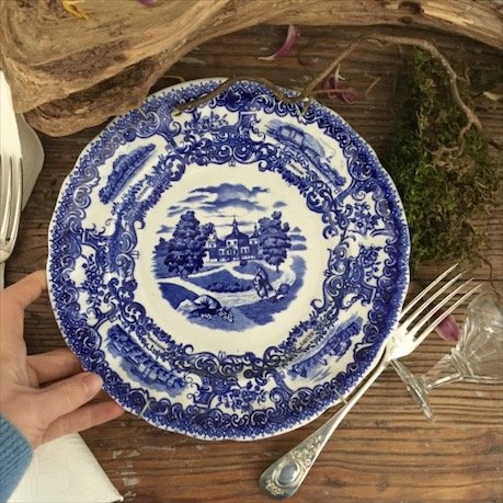 Тарелка 25 см Rorstrand, 4 города, 50-е гг