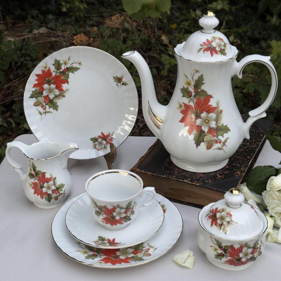 Сахарница Wunsiedel Рождественский букет 11 см Бавария     