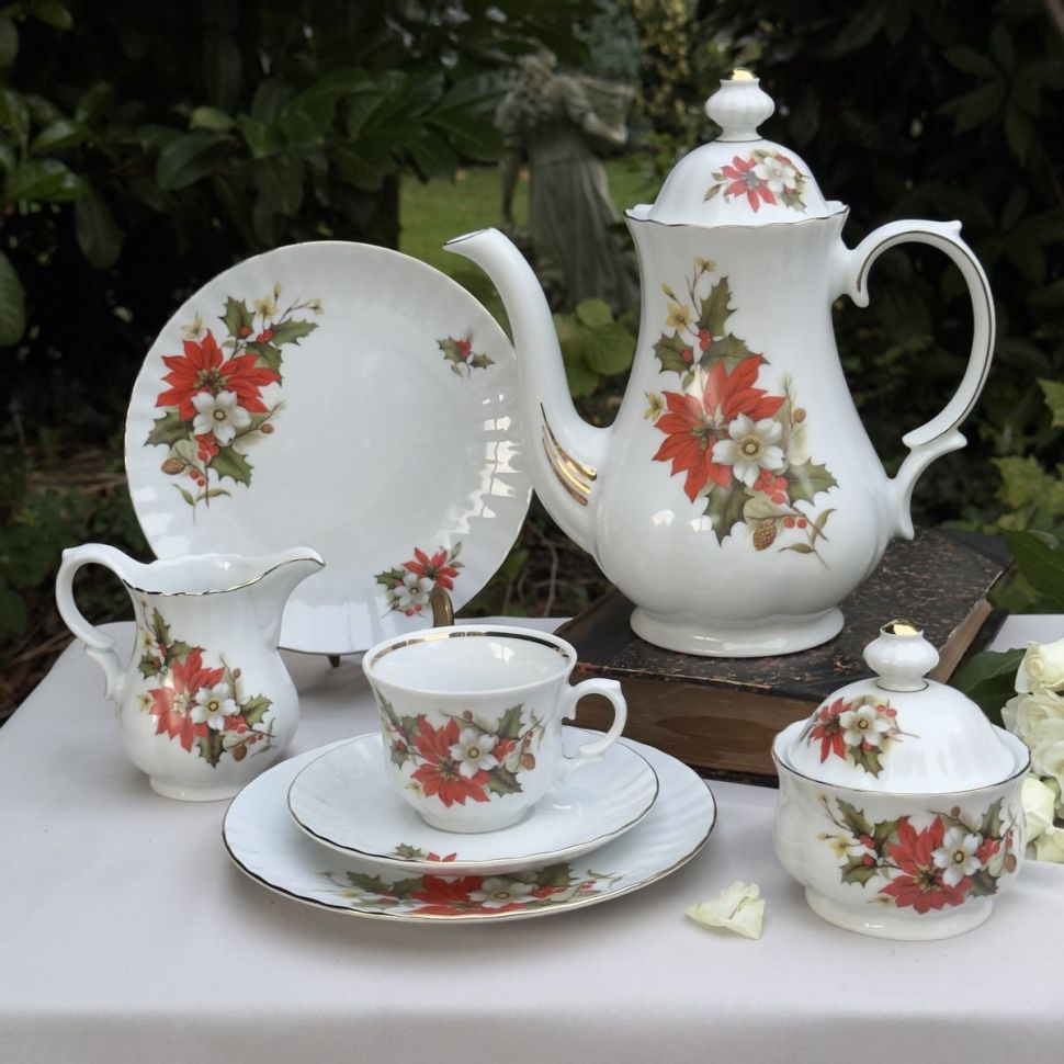 Сахарница Wunsiedel Рождественский букет 11 см Бавария     