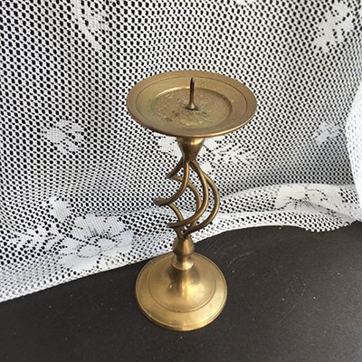 Подсвечник витой латунь со штырем для свечи
