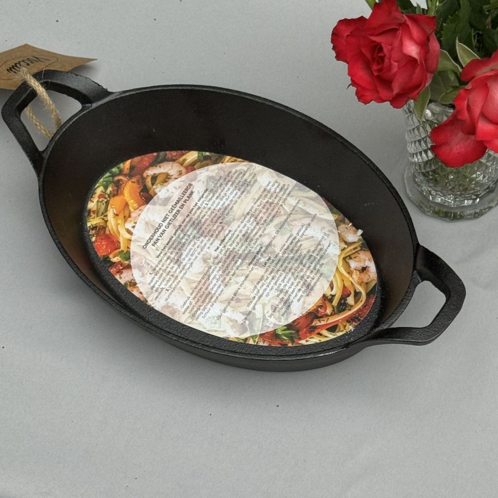 Сковорода овальная Voccelli 30 см чугун Голландия