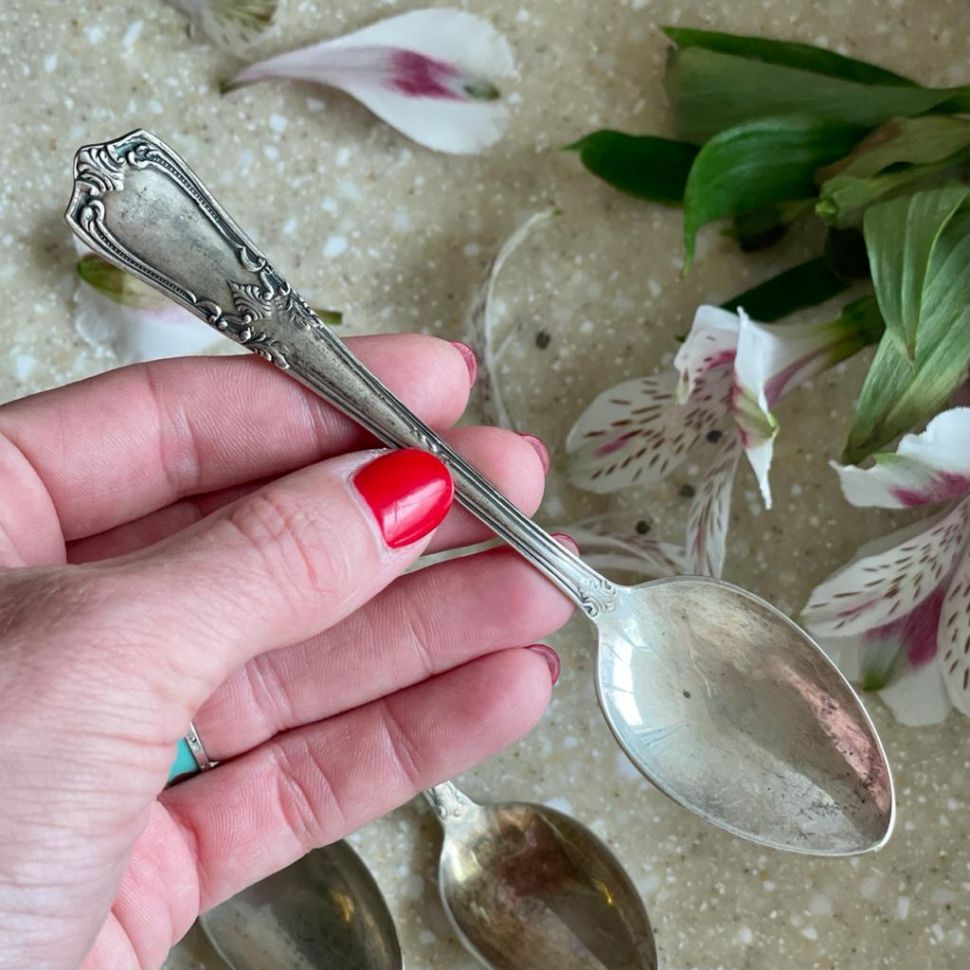 Ложка чайная 14,5 см серебро СССР