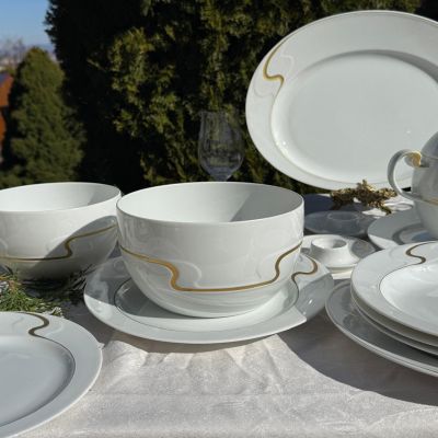 Салатник Rosenthal Asimmetria 19 см Studio linie золочение Германия