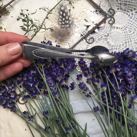 Щипцы для сахара с ложечками на концах