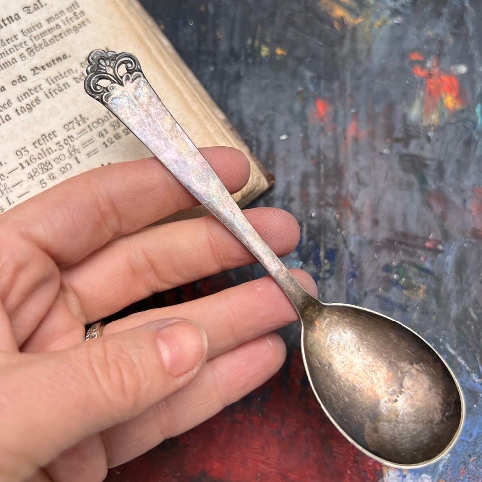 Ложка чайная 14 см мельхиор