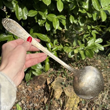 Половник 32 см серебрение 