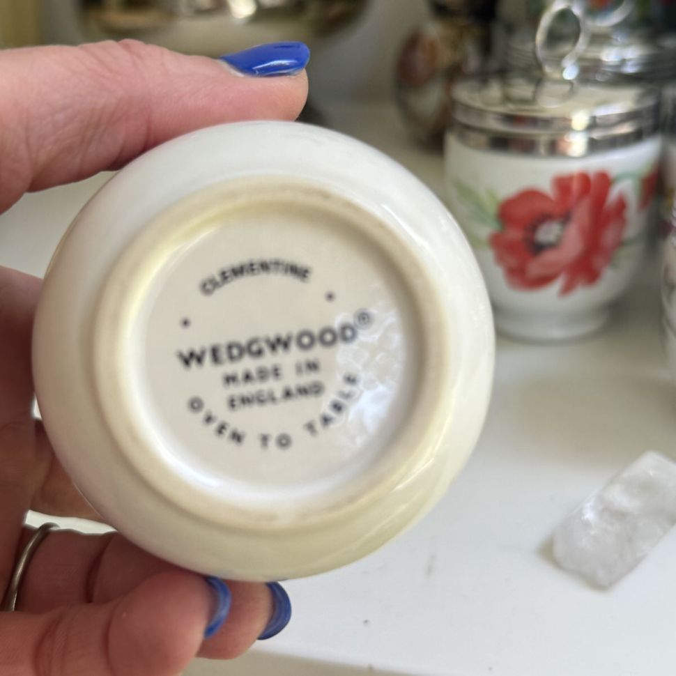 Кодлер на 2 яйца Wedgwood Clementine фарфор Англия 