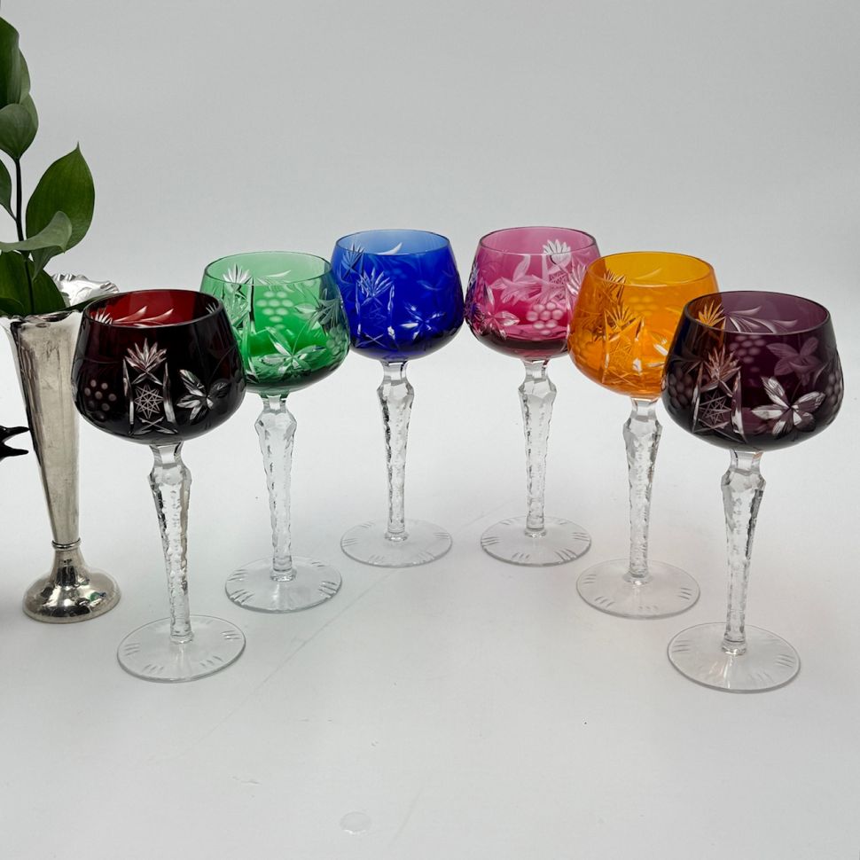 Бокал Lausitzer Glas 250 мл набор 6 шт. накладной хрусталь Германия дизайн 3