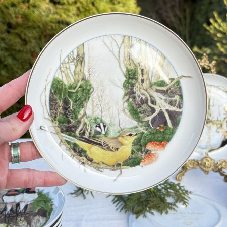 Тарелка Arzberg Birds of the Country Year Ноябрь 17 см фарфор Германия